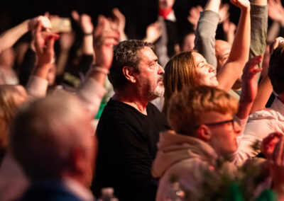 Angus Mcfadden enjoying Neil Diamond tribute show