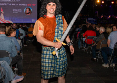 Braveheart fan in cosplay King John Summer Prom