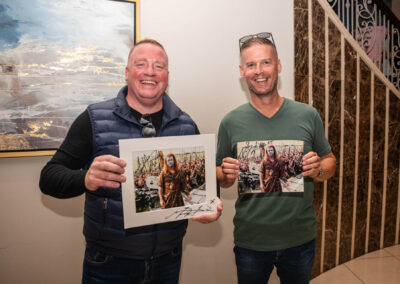 Braveheart fans with autographed posters