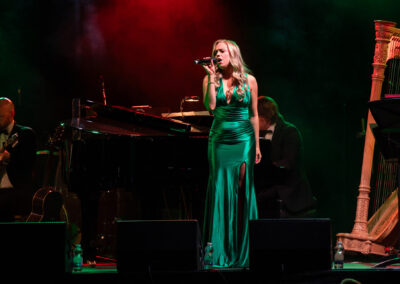 Leah Barniville performing at King John Summer Prom Festival
