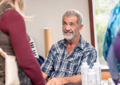 Mel Gibson meeting fans of Braveheart in Trim