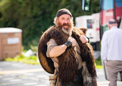 Scottish warrior Braveheart celebration in Trim