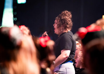 Vocalist performing King John Summer Prom